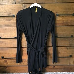 Rachel Pally black wrap blouse
